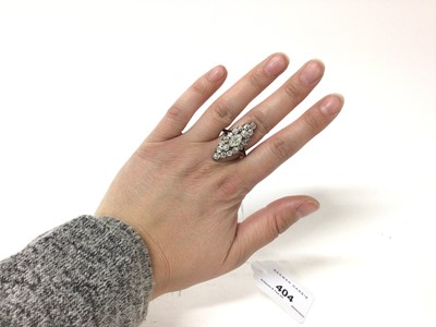 Lot 404 - Impressive Victorian diamond cluster ring