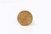 Lot 151 - G.B. gold Half Sovereign - George V 1911. AEF...