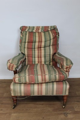 Lot 1456 - Pair of good quality Howard arm chairs
