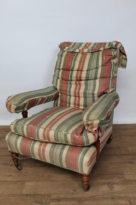 Lot 1456 - Pair of good quality Howard arm chairs