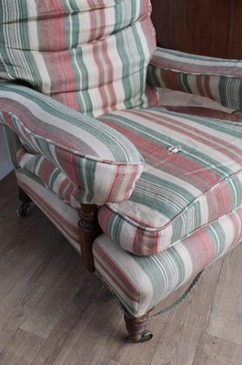 Lot 1456 - Pair of good quality Howard arm chairs