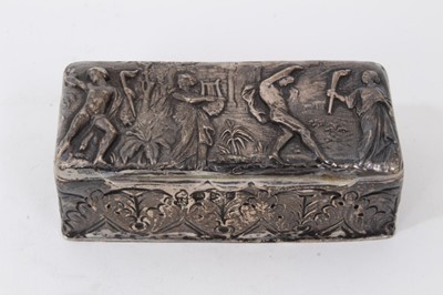 Lot 49 - Victorian silver trinket box