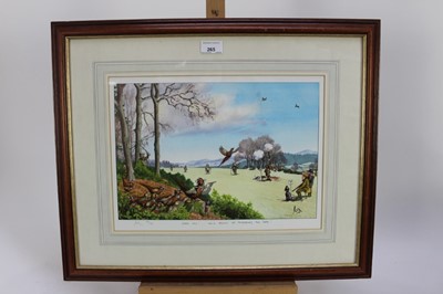 Lot 440 - Loon, Sir Alasdair Hilleary (b.1954) signed limited edition shooting print, 35/375, in glazed frame