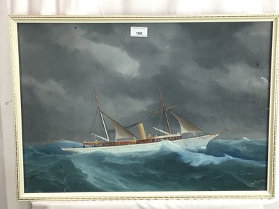 Lot 328 - Antonio De Simone (1851-1907) gouache portrait of The Marion