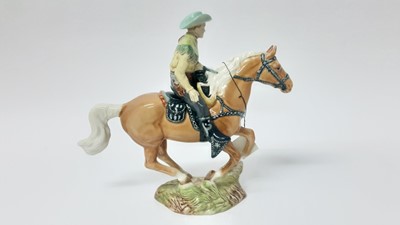 Lot 3 - Beswick Canadian mounted Cowboy , model no. 1377, designed by Graham Orwell, 22.2cm in height