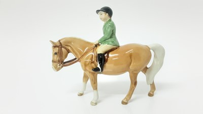 Lot 15 - Beswick Boy on Pony, model no. 1500, designed by Arthur Gredington, 14cm in height