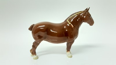 Lot 21 - Beswick Suffolk Punch Champiom Hasse Dainty, model no. 1359, designed by Graham Orwell, 20.3cm high