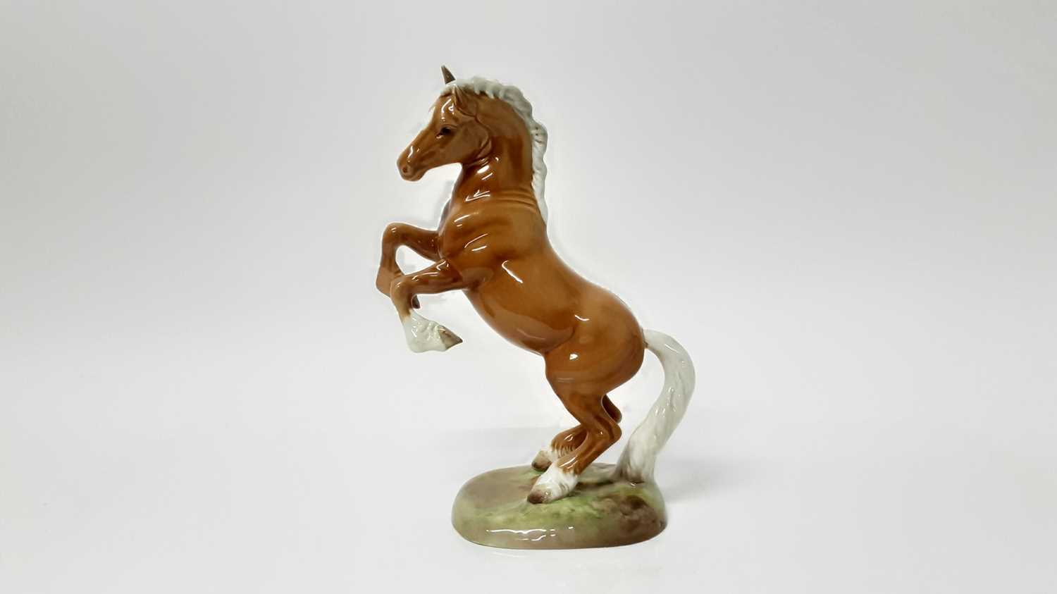Lot 22 - Beswick Welsh Cob (rearing) first version, model no. 1014, designed by Arthur Gredington