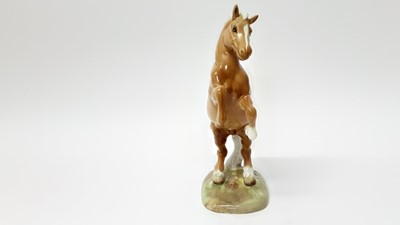 Lot 22 - Beswick Welsh Cob (rearing) first version, model no. 1014, designed by Arthur Gredington
