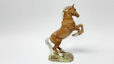 Lot 22 - Beswick Welsh Cob (rearing) first version, model no. 1014, designed by Arthur Gredington