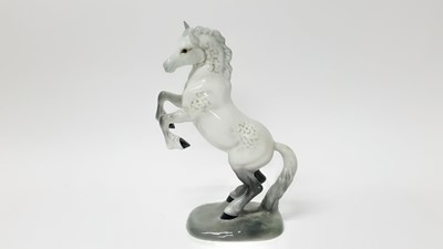 Lot 23 - Beswick Welsh Cob (rearing) first version, model no. 1014, designed by Arthur Gredington, 26cm high