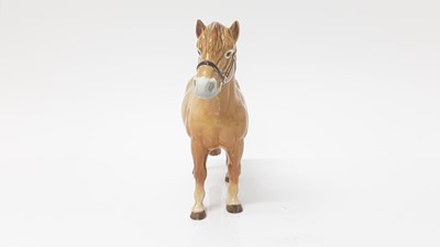 Lot 24 - Beswick Norwegian Fjord Horse, model no. 2282, designed by Albert Hallam, 16.5cm high