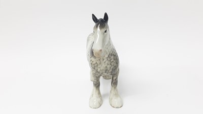 Lot 27 - Beswick Rocking Horse Grey Shire Mare, model no. 818, designed by Arthur Gredington, 21.6cm high