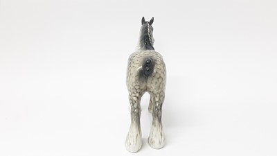 Lot 27 - Beswick Rocking Horse Grey Shire Mare, model no. 818, designed by Arthur Gredington, 21.6cm high