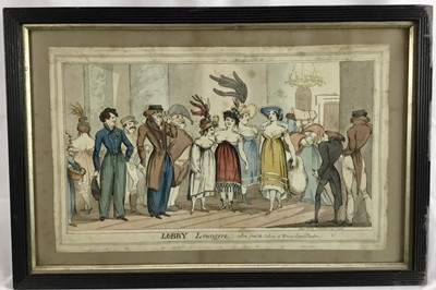 Lot 154 - Isaac Cruickshank (1789-1856)  two coloured etchings  featuring Byron