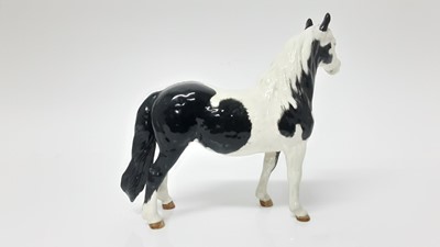 Lot 31 - Beswick Pinto Pony, second version Piebald, model no. 1373, designed by Arthur Gredington, 16.5cm high