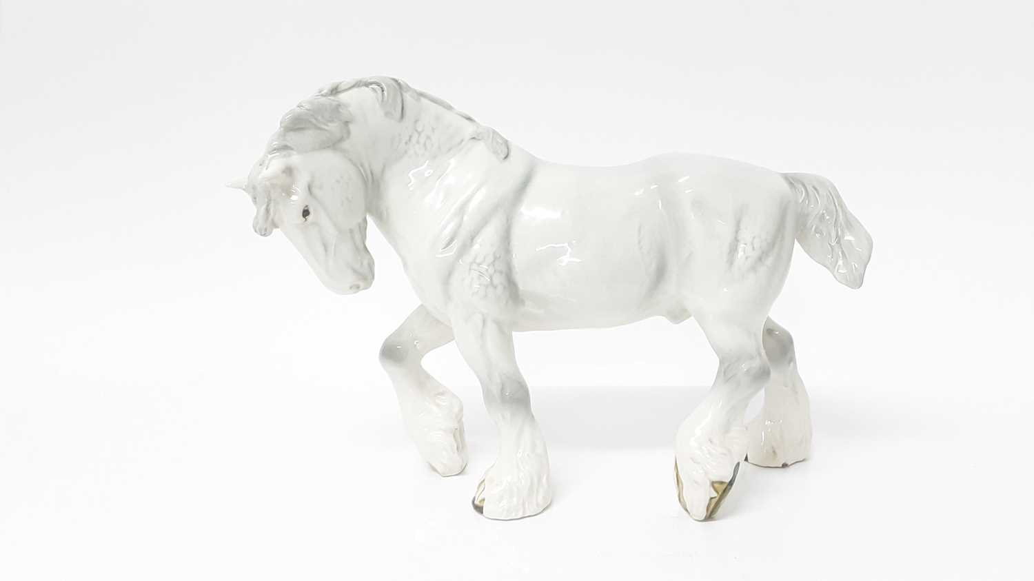 Lot 38 - Beswick Shire Horse (large action shire), model no. 2578, designed by Alan Maslankowski, 21cm high