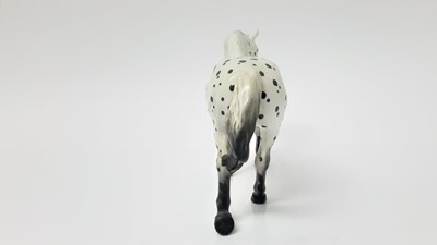 Lot 46 - Beswick Appaloosa (spotted walking pony), model no. 1516, designed by Arthur Gredington, 13.5cm high