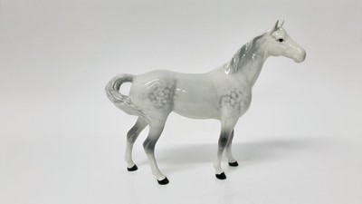 Lot 52 - Beswick Swish Tail Horse, second version, model no. 1182, designed by Arthur Gredington, 21.5cm high