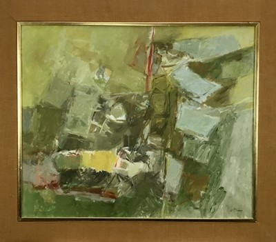 Lot 130 - Solomon Vitkin (1923-2009) oil on canvas signed Abstract
