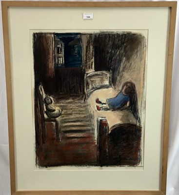 Lot 159 - Davina Jackson (1971) pastel, The Conversation