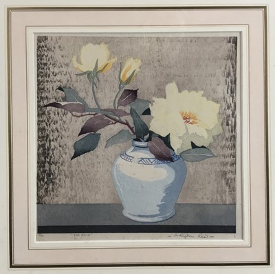 Lot 172 - Arthur Rigden Read  (1879-1955) colour wood cut still life