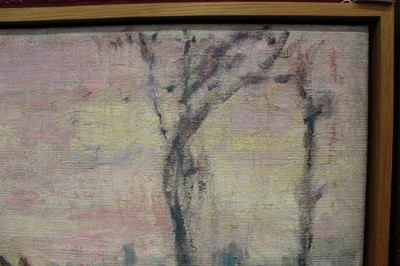Lot 817 - Harry Becker (1865-1928) oil on canvas, The Plough Team