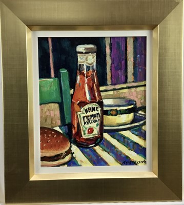 Lot 1133 - Terence Clarke (b. 1953) oil on canvas, Ketchup