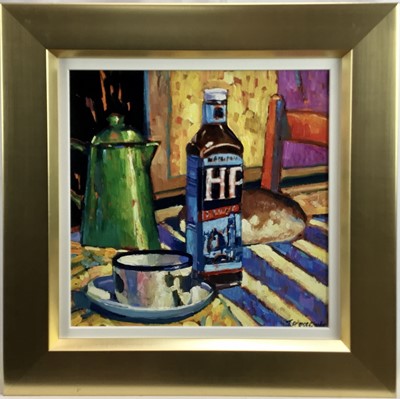 Lot 1132 - Terence Clarke (b. 1953) oil on board - 'La Sauce', signed