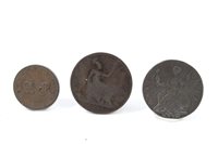 Lot 156 - G.B. a copper Halfpenny coin - George II dated...