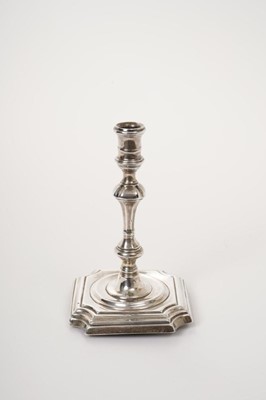 Lot 340 - Georgian-style silver taper candlestick