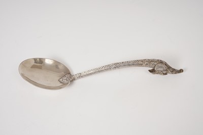 Lot 344 - Good quality Thai white metal ladle