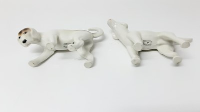 Lot 71 - Beswick Huntsman (style two) model no. 1501, designed by Arthur Gredington, 21cm, together with three hounds and a fox (5)