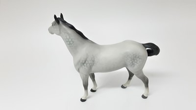 Lot 75 - Beswick Swish Tail Horse, model no. 1182, designed by Arthur Gredington 21.5cm high, together with a Connoisseur model - Arab and one other horse (3)