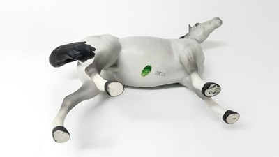 Lot 75 - Beswick Swish Tail Horse, model no. 1182, designed by Arthur Gredington 21.5cm high, together with a Connoisseur model - Arab and one other horse (3)