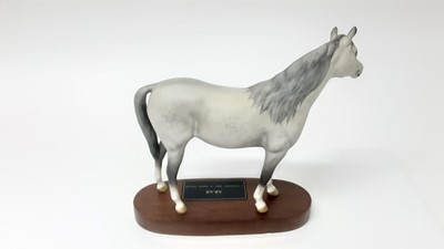 Lot 75 - Beswick Swish Tail Horse, model no. 1182, designed by Arthur Gredington 21.5cm high, together with a Connoisseur model - Arab and one other horse (3)