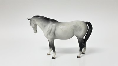 Lot 75 - Beswick Swish Tail Horse, model no. 1182, designed by Arthur Gredington 21.5cm high, together with a Connoisseur model - Arab and one other horse (3)