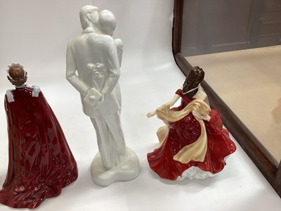 Lot 1342 - Collection of Doulton figures and others and collectors plates (14)