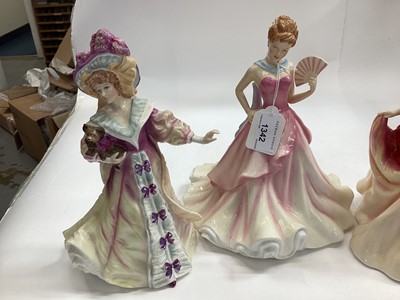 Lot 1342 - Collection of Doulton figures and others and collectors plates (14)
