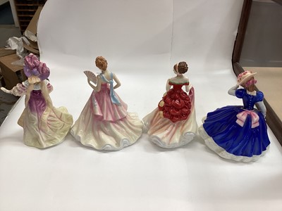 Lot 1342 - Collection of Doulton figures and others and collectors plates (14)