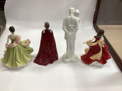 Lot 1342 - Collection of Doulton figures and others and collectors plates (14)