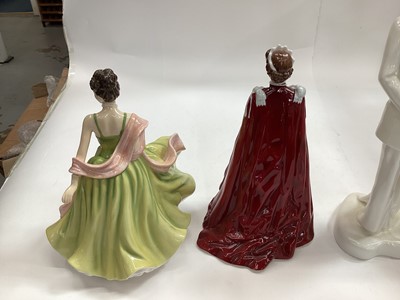 Lot 1342 - Collection of Doulton figures and others and collectors plates (14)
