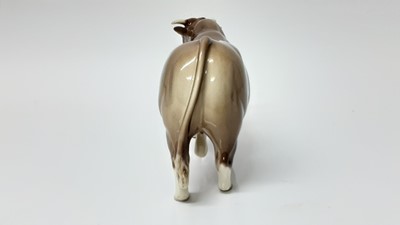 Lot 94 - Beswick BCC Limousin Bull, model no. 2463, designed by Alan Maslankowski, together with a BCC Limousin cow and calf (3)