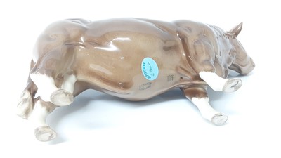 Lot 94 - Beswick BCC Limousin Bull, model no. 2463, designed by Alan Maslankowski, together with a BCC Limousin cow and calf (3)