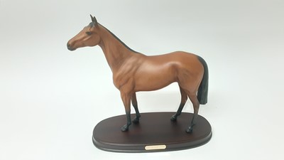 Lot 106 - Royal Doulton model racehorse - Red Rum, no. DA18, 32cm high, boxed