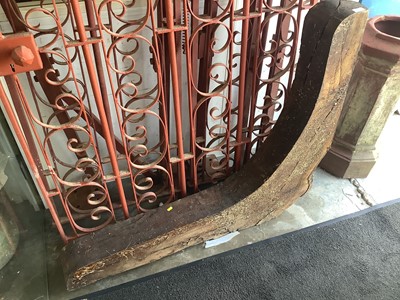 Lot 1095 - Large antique oak architectural bracket