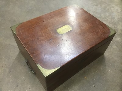 Lot 143 - 19th century mahogany writing slope