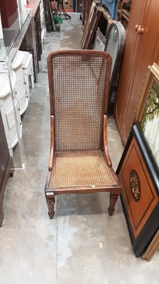 Lot 1090 - Regency caned low chair