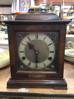 Lot 2720 - Mappin and Webb chiming bracket clock in mahogany case