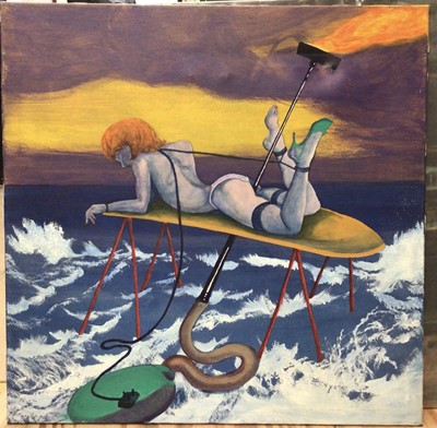 Lot 264 - Eddie Wolfram (b. 1940) oil on canvas- Housewife